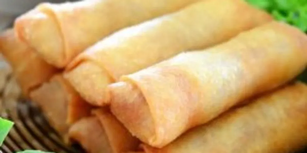 Spring roll eating competition 